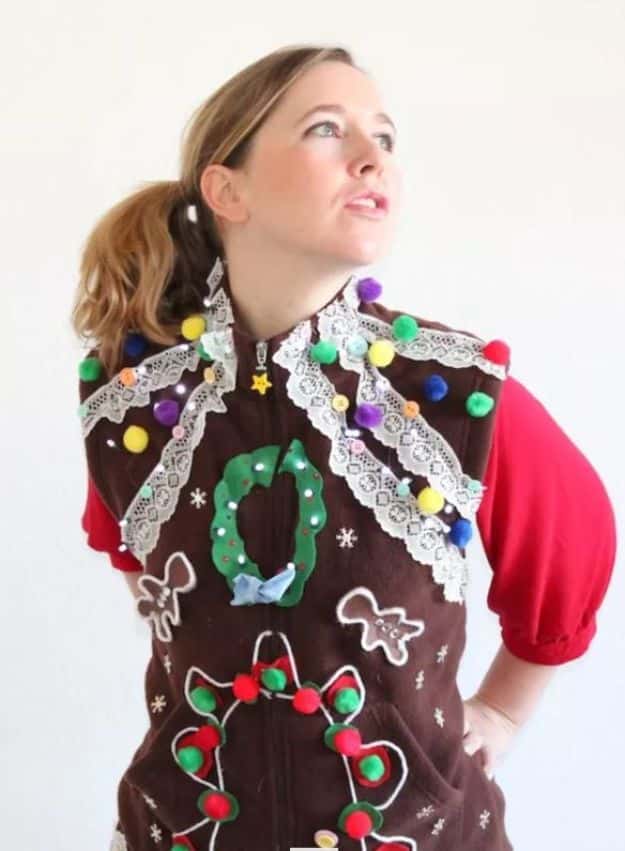 40+ DIY Ugly Christmas Sweater Ideas - Happiness is Homemade