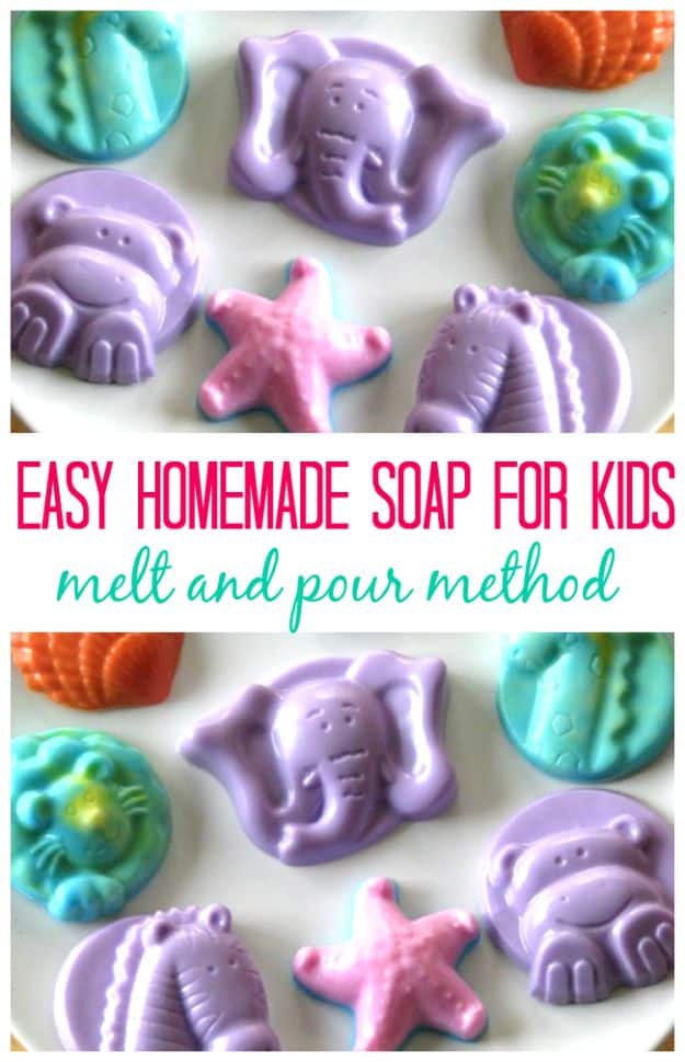 Easy Crafts for Kids - Homemade Soap For Kids - Quick DIY Ideas for Children - Boys and Girls Love These Cool Craft Projects - Indoor and Outdoor Fun at Home - Cheap Playtime Activities #kidscrafts