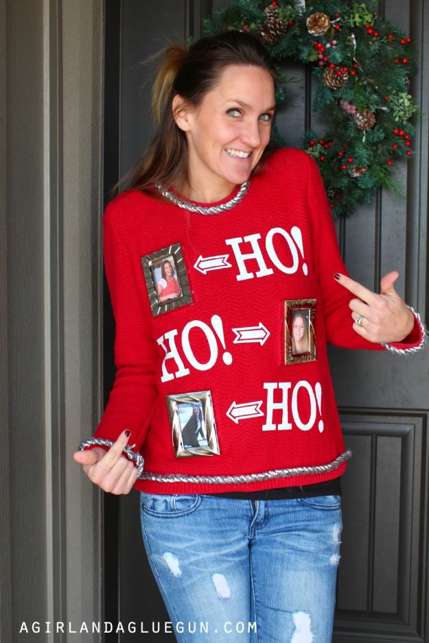 DIY Ugly Christmas Sweaters - Interchangeable Ugly Christmas Sweater - No Sew and Easy Sewing Projects - Ideas for Him and Her to Wear to Holiday Contest or Office Party Outfit - Funny Couples Sweater, Mens Womens and Kids #christmas