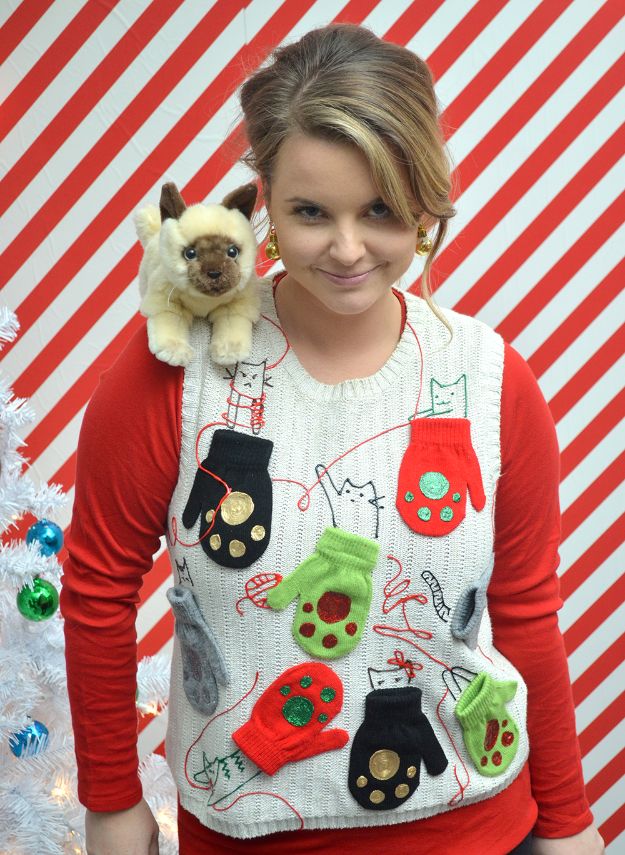 34 DIY Ugly Christmas Sweaters For That Holiday Party