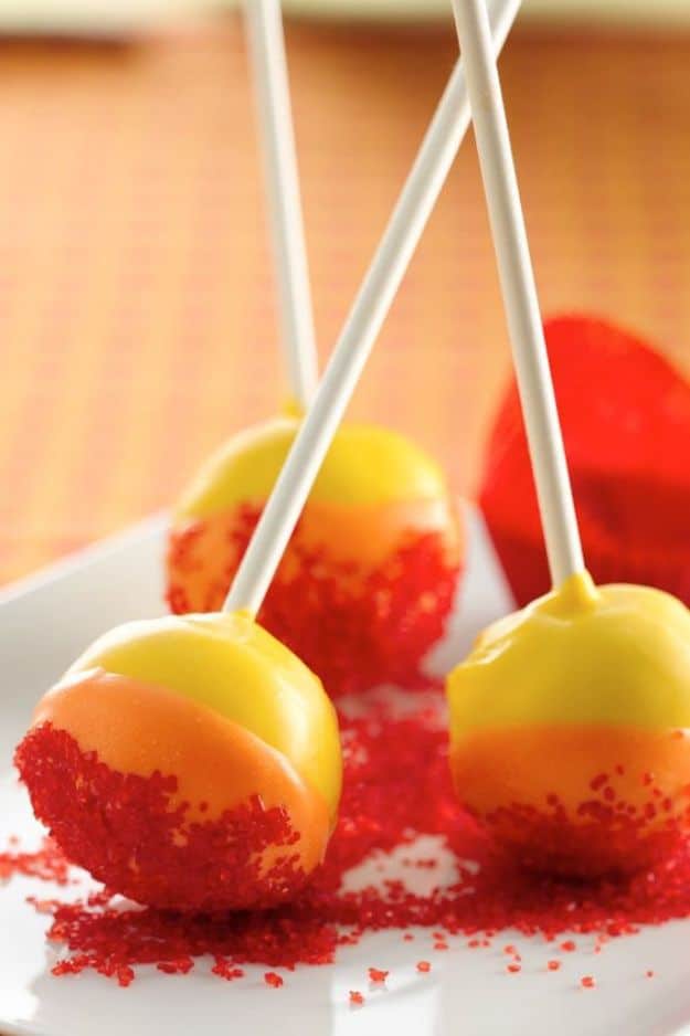 Cake Pop Recipes and Ideas - Tequila Sunrise Cake Pops - How to Make Cake Pops - Easy Recipe for Chocolate, Funfetti Birthday, Oreo, Red Velvet - Wedding and Christmas DIY #cake #recipes 