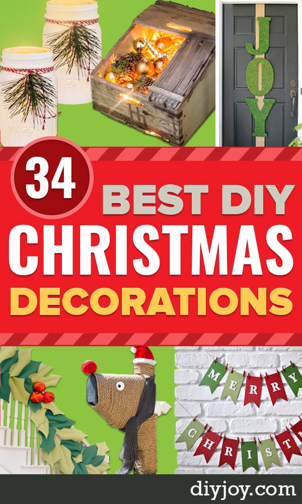 DIY Christmas Decorations - Cheap Ways to Decorate At Christmas and Holidays - DYI Decor Ideas