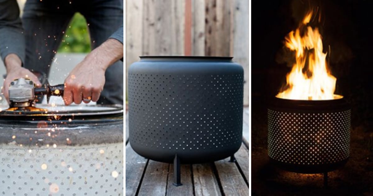 34 Diy Firepits For The Backyard, How To Make Fire Pit Out Of Washing Machine