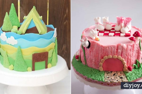 Baby Shower Cake Recipes DIY - Easy Cake Recipes and Cupcakes to Make For Babies Showers - Ideas for Boys and Girls, Neutral, for Twins