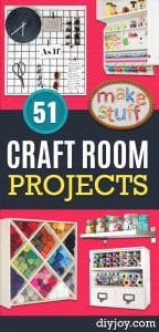 51 DIY Ideas For The Craft Room - Organization &amp; Decorating Projects