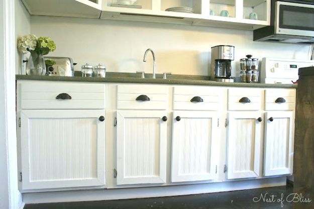 DIY Kitchen Cabinets - Budget Cabinet Makeover - Makeover Ideas for Kitchen Cabinet - Build and Design Kitchen Cabinet Projects on A Budget - Cheap Reface Idea and Tutorial