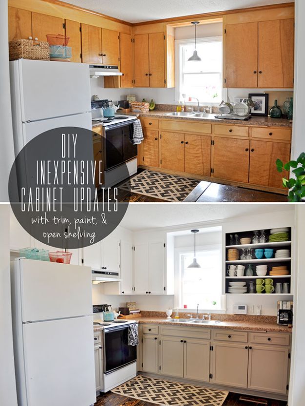 21 DIY & Affordable Ways to Redo Kitchen Cabinets