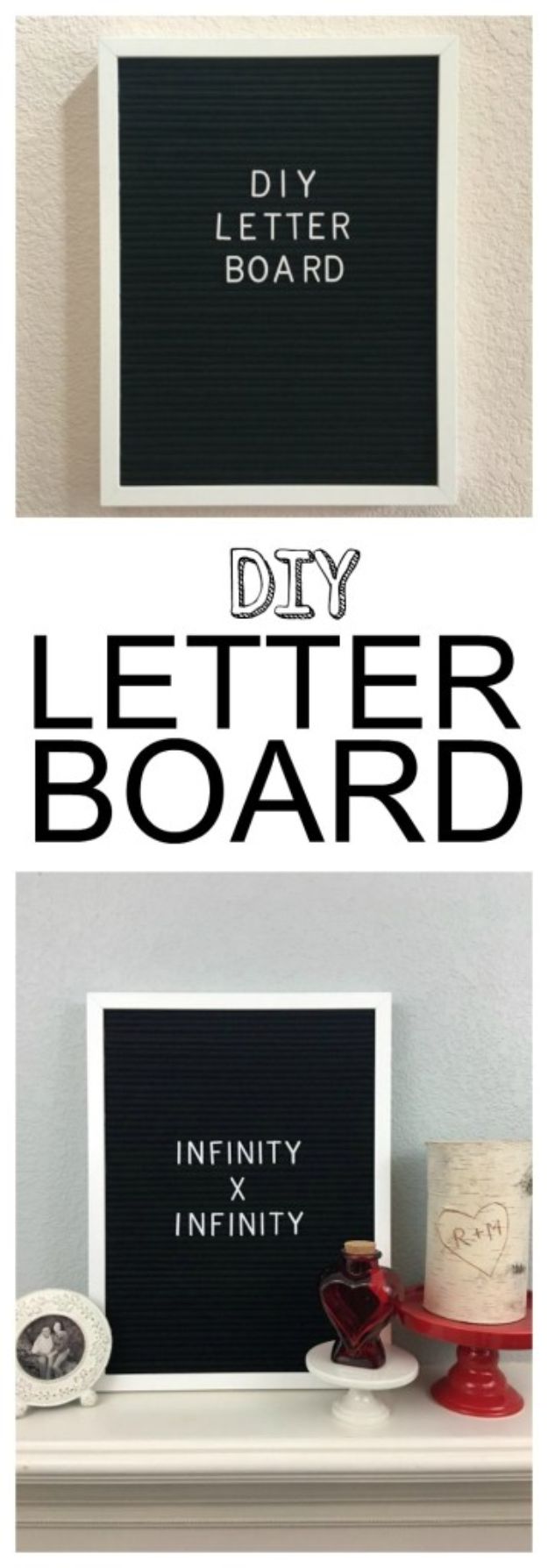 DIY Bedroom Decor Ideas - DIY Letter Board - Easy Room Decor Projects for The Home - Cheap Farmhouse Crafts, Wall Art Idea, Bed and Bedding, Furniture