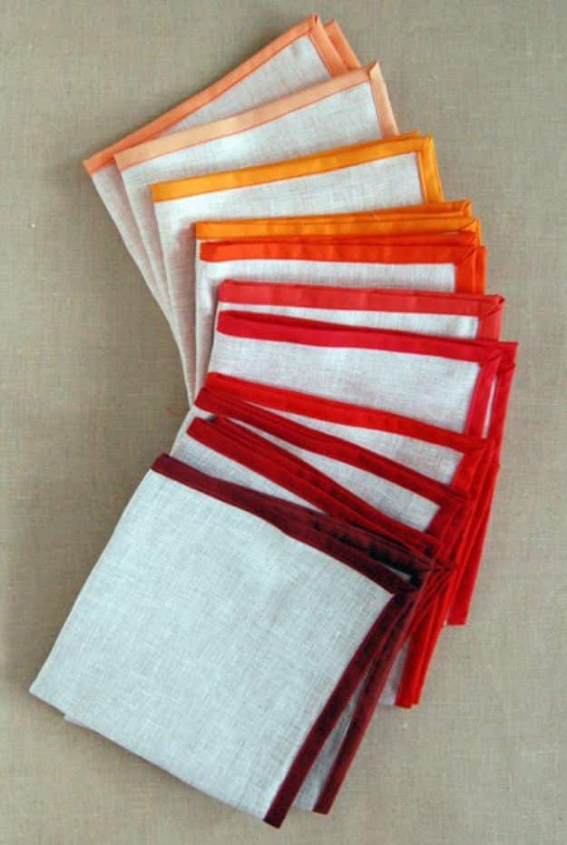 Sewing Projects to Make and Sell - Linen Napkins - Easy Things to Sew and Sell on Etsy and Online Shops - DIY Sewing Crafts With Free Pattern and Tutorial