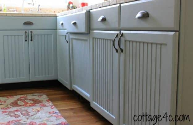 DIY Kitchen Cabinets - Update Your Dishwasher Cabinet - Makeover Ideas for Kitchen Cabinet - Build and Design Kitchen Cabinet Projects on A Budget - Cheap Reface Idea and Tutorial