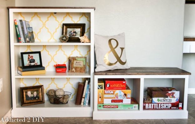 DIY Bookshelf Ideas - Billy Bookcase IKEA Hack - DYI Bookshelves and Projects - Easy and Cheap Home Decor Idea for Bedroom, Living Room - Step by Step tutorial #diy #diyideas #diydecor #homedecor