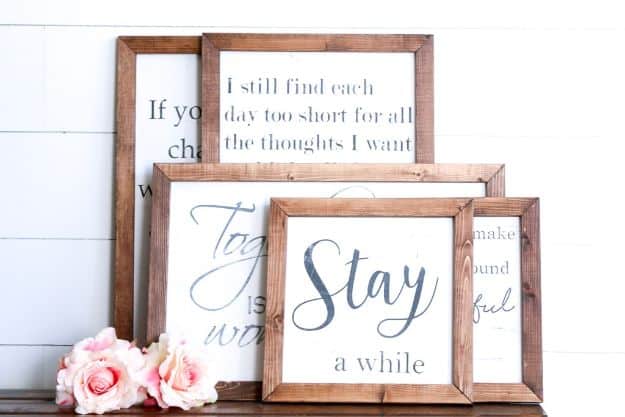 DIY Signs To Make For Your Home | New Farmhouse Style Wood Signs - Rustic Wall Art Ideas and Homemade Sign for Bedroom, Kitchen, Farmhouse Decor | Stencil Pallet and Distressed Vintage