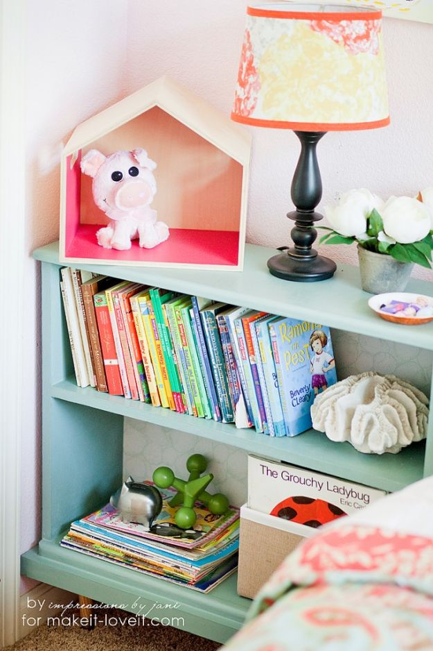 DIY Bookshelf Ideas - Old Bookcase into Nightstand - DYI Bookshelves and Projects - How to Make A Bookcase for Nightstand - Easy Room Decor Ideas