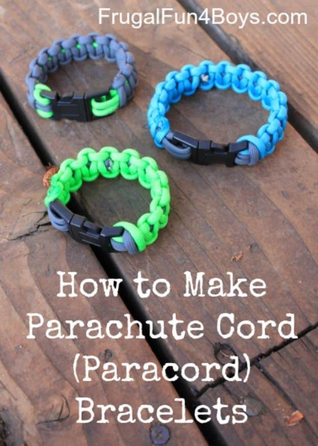 DIY Paracord Bracelet Ideas - Parachute Cord Paracord Bracelets - Tutorials for Easy Woven Paracord Bracelets | Survival and Stitched Patterns With Instructions and How To