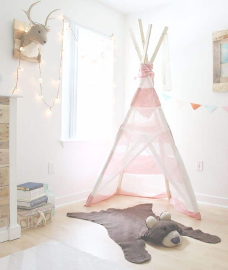 DIY Nursery Decor Ideas for Girls - DIY Bear Rug - Cute Pink Room Decorations for Baby Girl - Crib Bedding, Changing Table, Organization Idea, Furniture and Easy Wall Art