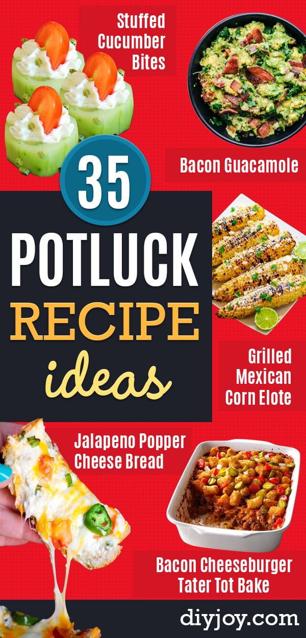 Potluck Recipe Ideas - Easy Recipes to Take To Potlucks - Dinner Casseroles, Salads, One Pot Meals, Pasta Dishes, Quick Crockpot Recipes