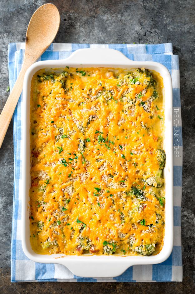 Quinoa Recipes - Cheesy Quinoa Sausage Broccoli Casserole - Easy Salads, Side Dishes and Healthy Recipe Ideas Made With Quinoa - Vegetable and Grain To Serve For Lunch, Dinner and Snack