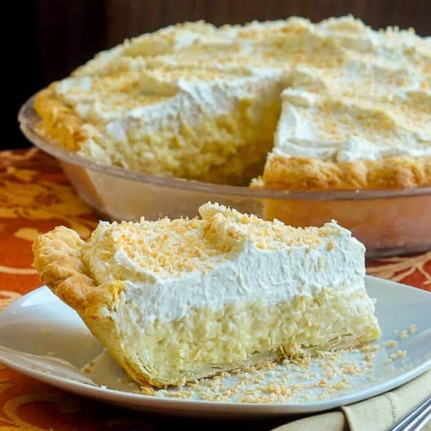 Best Coconut Recipes - Coconut Cream Pie - Side Dishes, Salads and Dessert Idea Made With Coconut - Cake, Cookies, Salad, Chicken