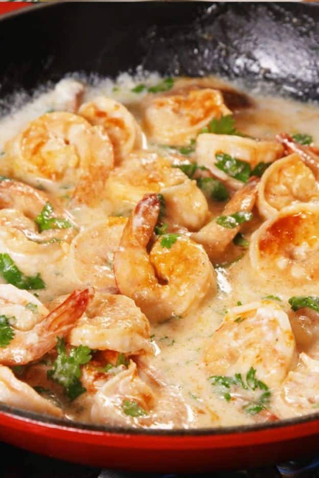 Best Coconut Recipes - Coconut Lime Shrimp - Easy Recipe Ideas With Coconut - Side Dishes, Salads and Dessert Idea Made With Coconut - Cake, Cookies, Salad, Chicken