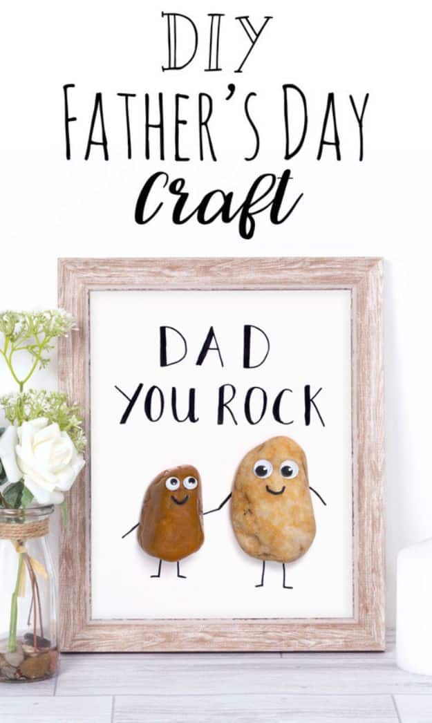 DIY Fathers Day Gifts - Dad You Rock! DIY Father's Day Gift - Homemade Presents and Gift Ideas for Dad - Cute and Easy Things to Make For Father