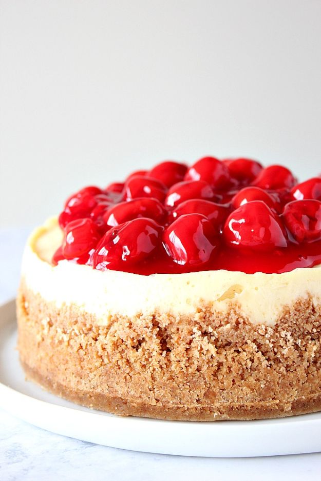 Instant Pot Desserts - Instant Pot Cherry Delight Cheesecake - Easy Dessert Ideas to Make in Your Instant Pot - Quick Cheesecake, Brownies, Cake - Healthy Idea With Fruit, Gluten Free
