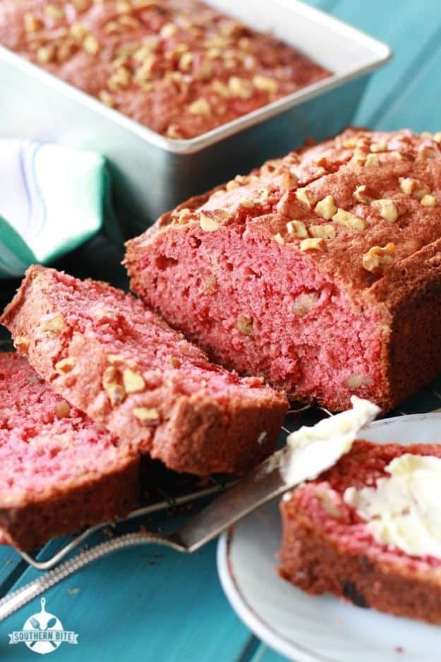 Best Strawberry Recipes -Strawberry Bread - Easy Recipe Ideas With Fresh Strawberries - Dessert, Cakes, Breakfast, Muffins, Pie, Salad