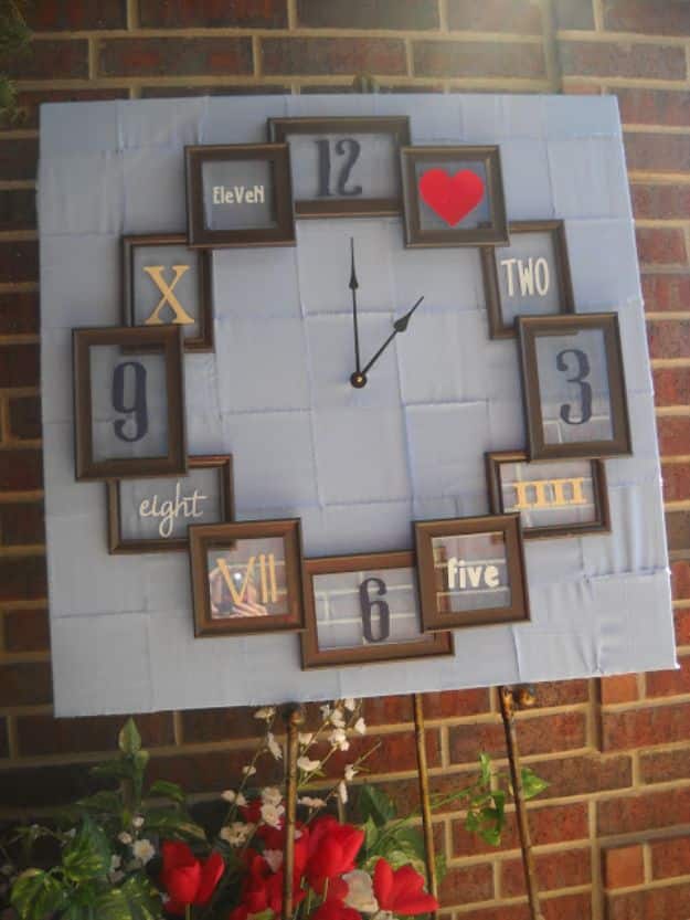 DIY Clocks - Trash to Treasure Clock - Easy and Cheap Home Decor Ideas and Crafts for Wall Clock - Cool Bedroom and Living Room Decor, Farmhouse and Modern