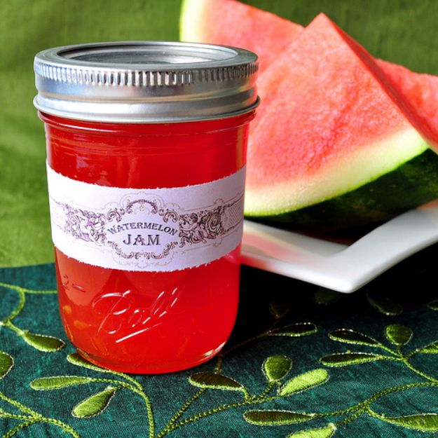 Watermelon Recipes - Watermelon Jam - Recipe Ideas for Watermelon - Easy and Quick Drinks, Salad, Party Foods, Cake, Margaritas