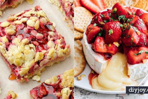 Best Strawberry Recipes - Easy Recipe Ideas With Fresh Strawberries - Dessert, Cakes, Breakfast, Muffins, Pie, Salad