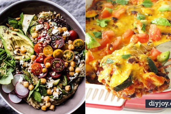 Quinoa Recipes - Easy Salads, Side Dishes and Healthy Recipe Ideas Made With Quinoa - Vegetable and Grain To Serve For Lunch, Dinner and Snack