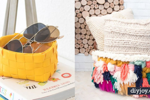 DIY Storage Baskets- Cheap and Easy Ideas for Getting Organized - Creative Home Decor on A Budget - Farmhouse, Modern and Rustic Basket Projects