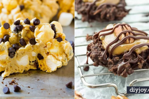 No Bake Cookie Recipes | Easy and Quick Recipe Ideas for Cookies | Oatmeal, Healthy, Gluten free