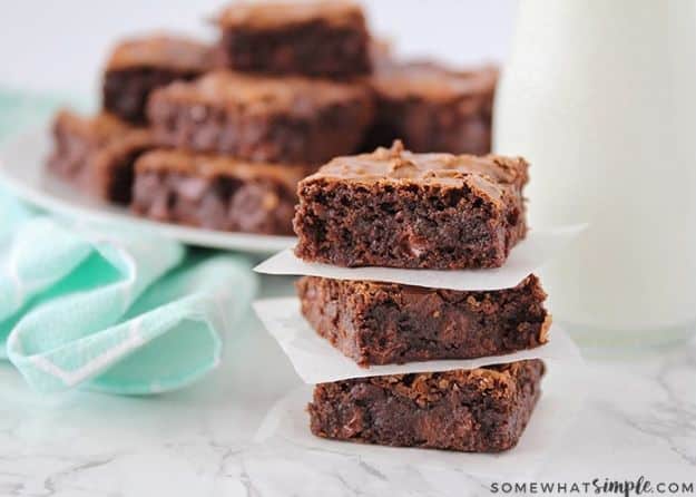 Brownie Recipes | Best Homemade Brownies - Easy and Healthy Recipe Ideas for Brownies - Chocolate, Blondies, Gluten Free and Caramel