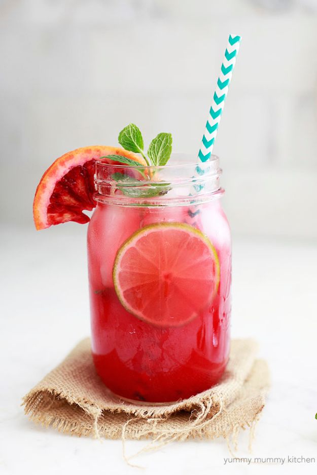 Margarita Recipes - Blood Orange Margarita- Drink Recipes for a Party - Recipe Ideas for Blender Margaritas - Lime, Strawberry, Fruit | Easy Drinks With Tequila