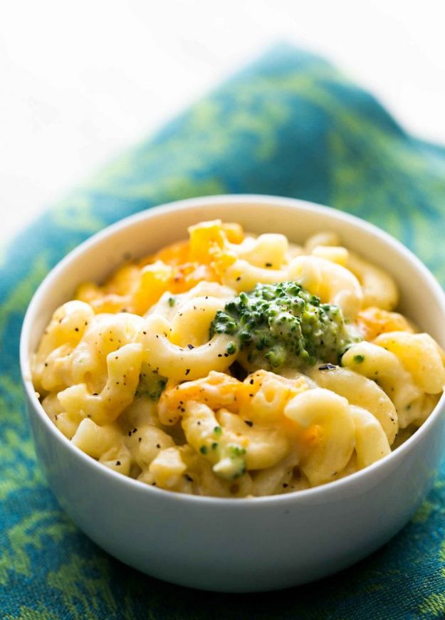 Mac and Cheese Recipes | Broccoli Cheddar Mac and Cheese - Easy Recipe Ideas for Macaroni and Cheese - Quick Side Dishes
