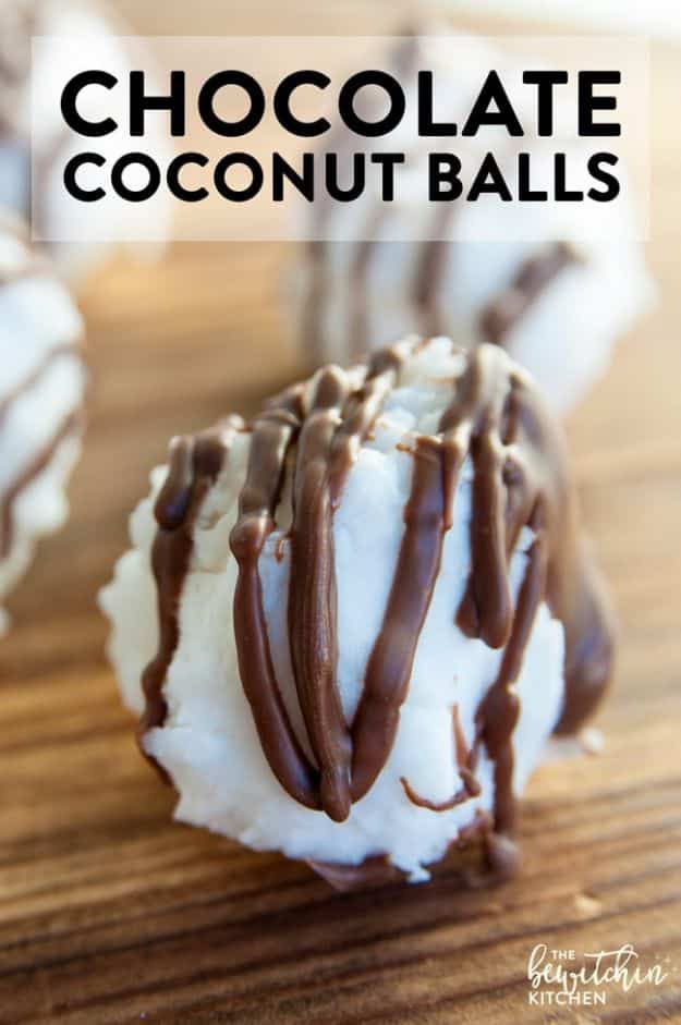 No Bake Desserts | Chocolate Coconut Balls - Quick Dessert Ideas and Easy Sweets You Can Make Without Baking - Healthy Cookies and Pie