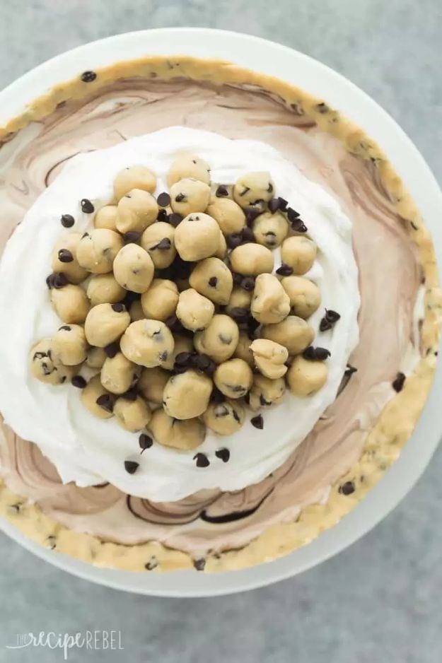 No Bake Desserts | Cookie Dough Ice Cream Cake - Quick Dessert Ideas and Easy Sweets You Can Make Without Baking - Healthy Cookies and Pie
