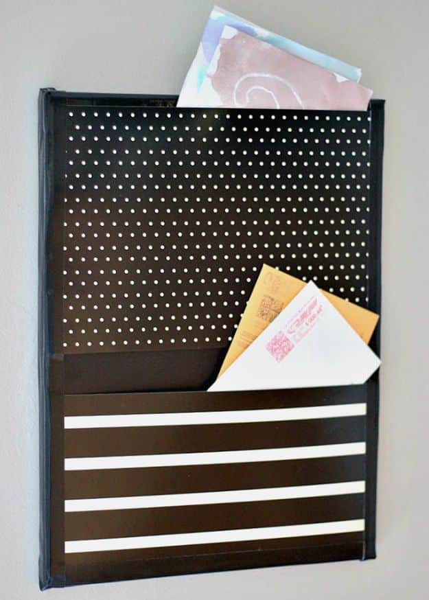 DIY Mail Organizers - Easy DIY Wall Organizer to Stop the Paper Clutter - Cheap and Easy Ideas for Getting Organized - Creative Home Decor on A Budget - Farmhouse, Modern and Rustic Mail Sorter, Organizer