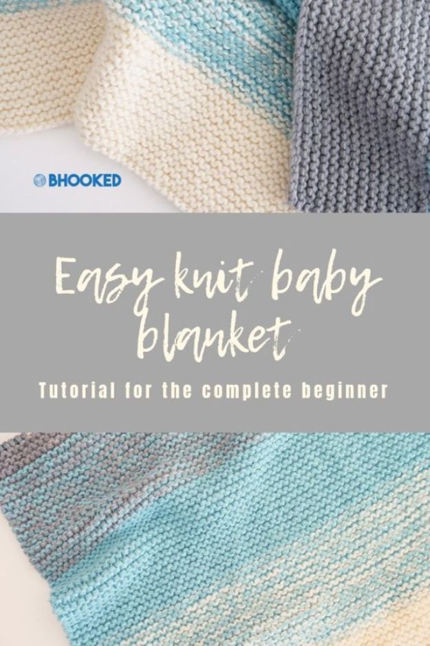 DIY Knitting Ideas for Baby - Easy Knit Baby Blanket - Easy Blanket, Hat, Booties, Toys and Sweater Tutorials to Knit for Babies - Boy and Girl Clothes and Nursery Decor for Gifts