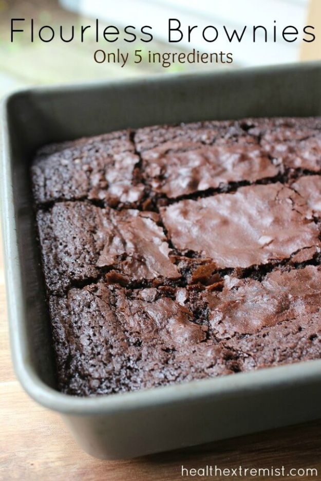 Brownie Recipes | Flourless Brownies - Easy and Healthy Recipe Ideas for Brownies - Chocolate, Blondies, Gluten Free and Caramel