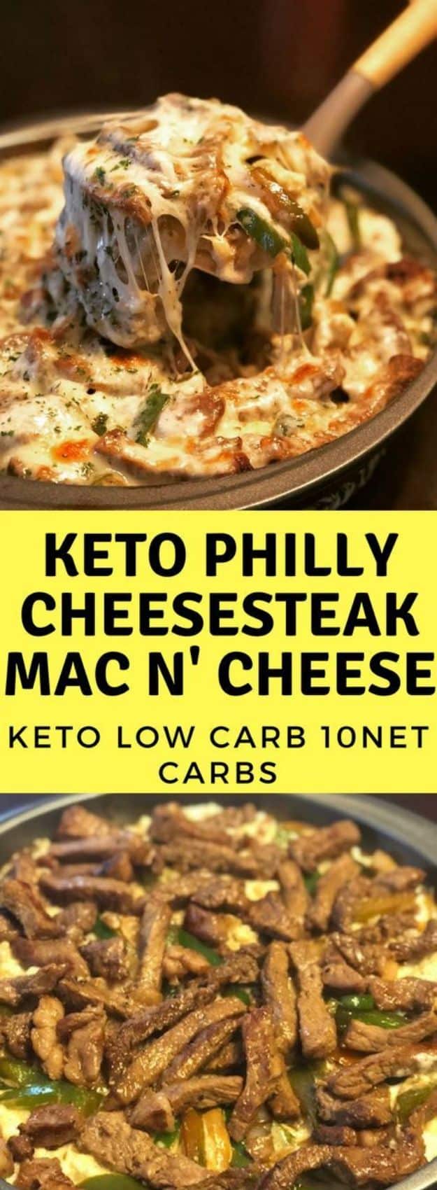Mac and Cheese Recipes | Keto Philly Cheesesteak Mac n’ Cheese - Easy Recipe Ideas for Macaroni and Cheese - Quick Side Dishes