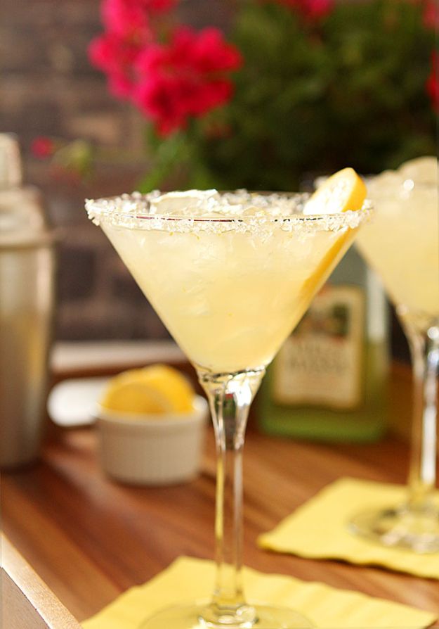 Margarita Recipes - Limoncello Margarita - Drink Recipes for a Party - Recipe Ideas for Blender Margaritas - Lime, Strawberry, Fruit | Easy Drinks With Tequila