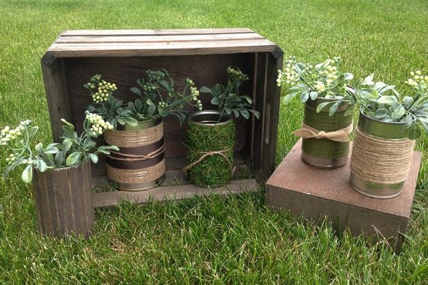 DIY Ideas With Tin Cans - Make Your Own Flower Pot - Cheap and Easy Organizing Projects and Crafts Made With A Tin Can - Cool Teen Craft Tutorials and Home Decor