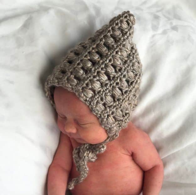 DIY Knitting Ideas for Baby - Newborn Pixie Bonnet - Easy Blanket, Hat, Booties, Toys and Sweater Tutorials to Knit for Babies - Boy and Girl Clothes and Nursery Decor for Gifts