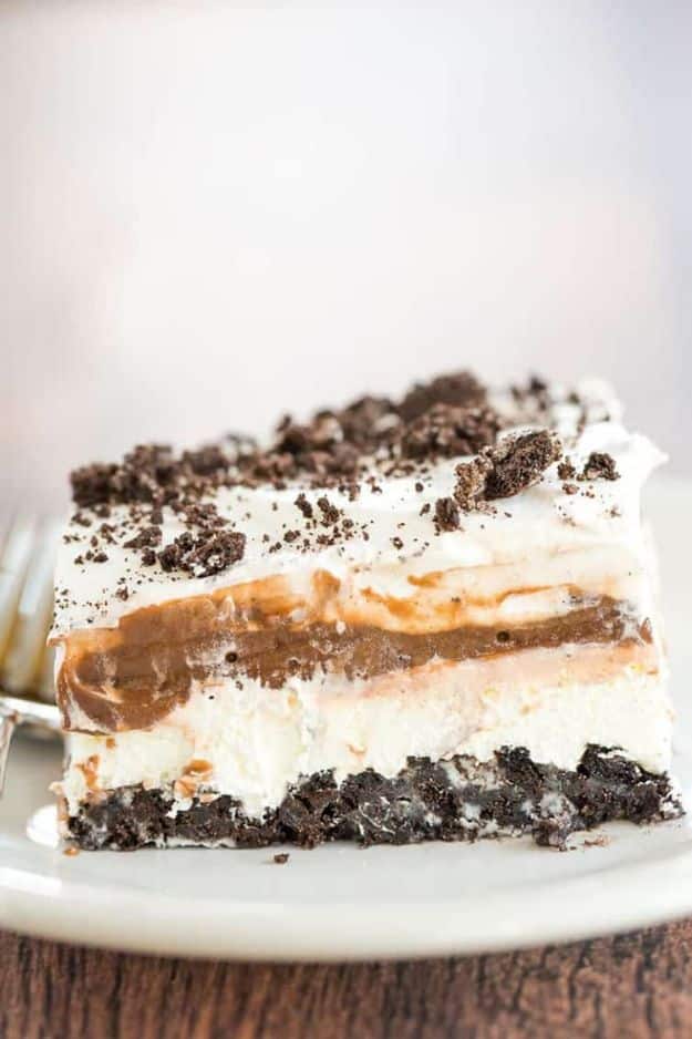 Easy No Bake Desserts | No Bake Oreo Layer Dessert - Quick Dessert Ideas and Easy Sweets You Can Make Without Baking - Healthy Cookies and Pie