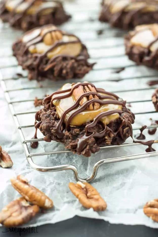 No Bake Cookie Recipes | No Bake Turtle Cookies - Easy and Quick Recipe Ideas for Cookies | Oatmeal, Healthy, Gluten free