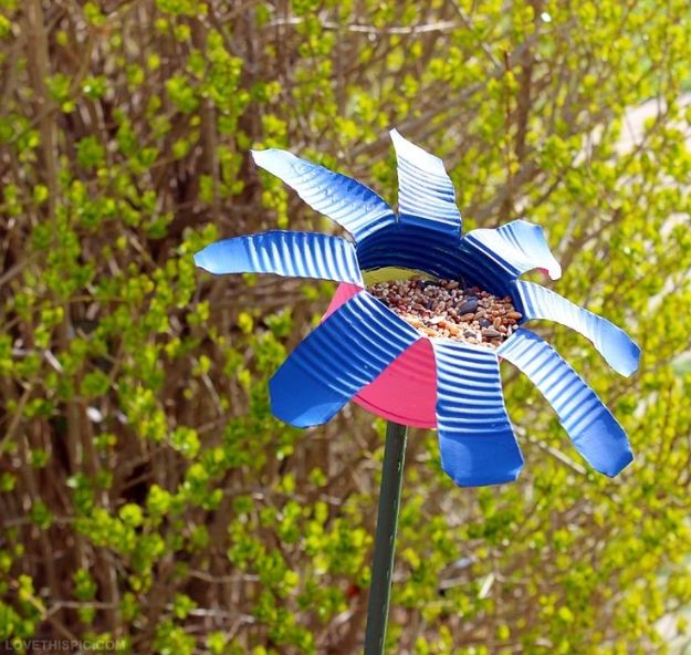 DIY Ideas With Tin Cans - Tin Can Garden Flower - Cheap and Easy Organizing Projects and Crafts Made With A Tin Can - Cool Teen Craft Tutorials and Home Decor