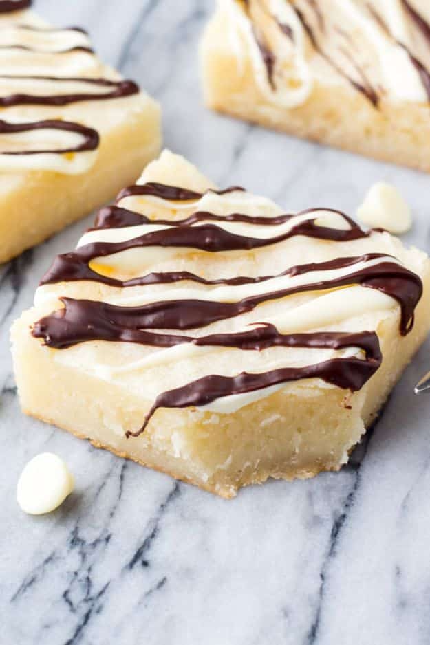 Brownie Recipes | White Chocolate Brownies - Easy and Healthy Recipe Ideas for Brownies - Chocolate, Blondies, Gluten Free and Caramel
