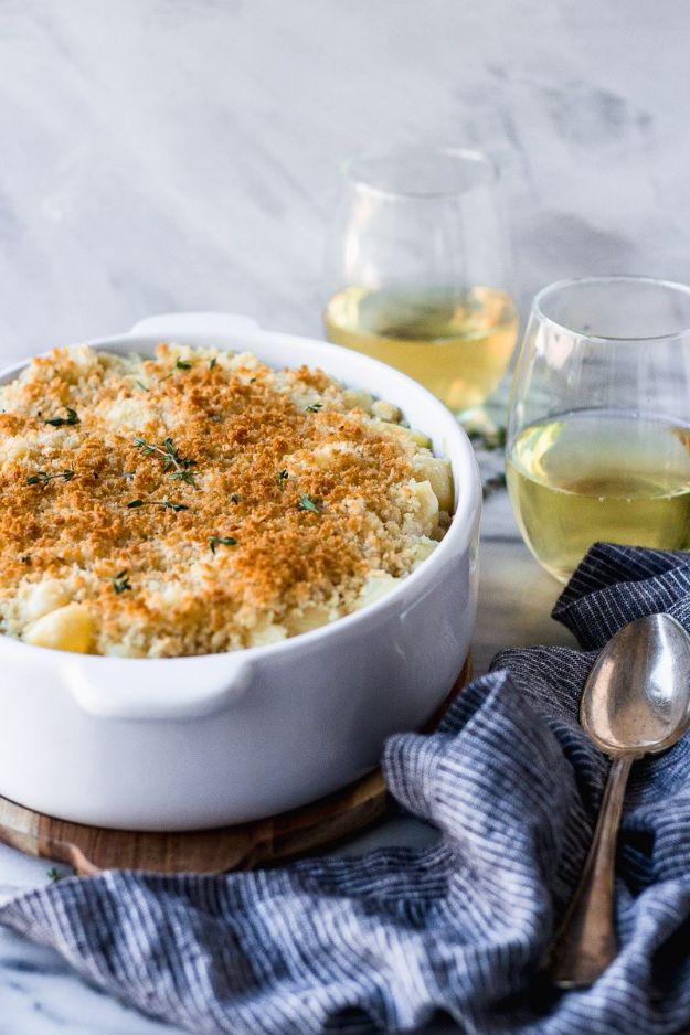 Mac and Cheese Recipes | White Wine Macaroni and Cheese - Easy Recipe Ideas for Macaroni and Cheese - Quick Side Dishes