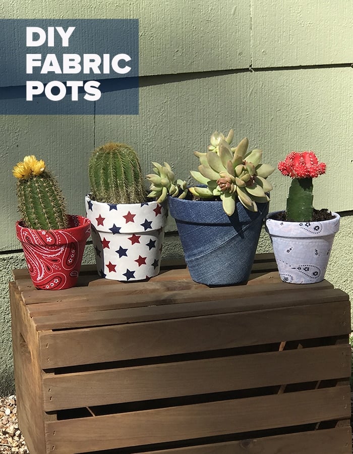 DIY Fabric Covered Pots  Easy Decoupage Crafts That Make Cool Homemade  Gift Ideas 